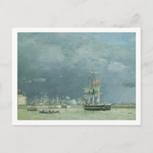 Abend, Le Havre, 1866 (Öl auf Leinwand) Postkarte