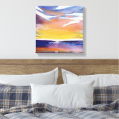 Abend Leinwanddruck (Insitu (Schlafzimmer))