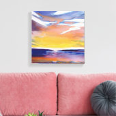 Abend Leinwanddruck (Insitu (Wohnzimmer))