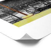 Abend-Licht auf Radbild Poster (Ecke)