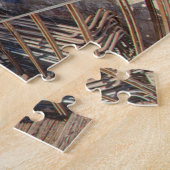 Abend Light auf Blume überdeckte Gebäude Puzzle (Seite)