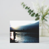 Abend Light Fisherman Postkarte (Stehend Vorderseite)
