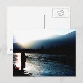 Abend Light Fisherman Postkarte (Vorne/Hinten)