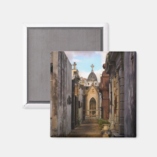 Abend Light in Recoleta Friedhof Magnet (Vorderseite/Rückseite)