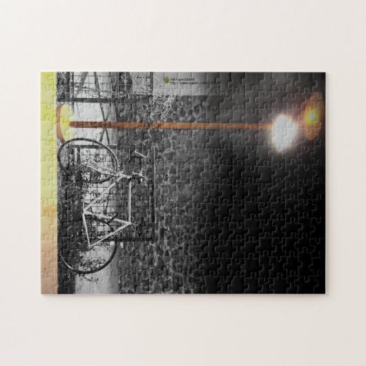 Abend Light on Bicycle Fotograf Puzzle (Horizontal)