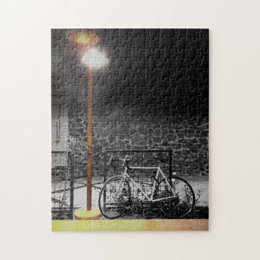 Abend Light on Bicycle Fotograf Puzzle (Vertikal)
