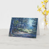 "Abend Light On the Trail" - leere Notizkarte Karte (Gelbe Blume)