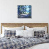 "Abend Light On Trail" überzogene Canvas Print Leinwanddruck (Insitu (Schlafzimmer))