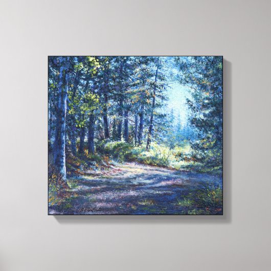 "Abend Light On Trail" überzogene Canvas Print Leinwanddruck (Vorderseite)