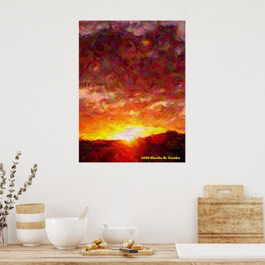 Abend Light Print Poster (Küche)