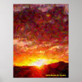 Abend Light Print Poster (Vorne)