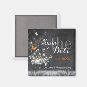 Abend-Lüster Hochzeitssache Datum speichern Magnet (Vorderseite/Rückseite)