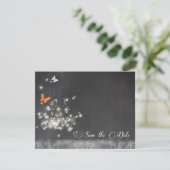 Abend-Lüster Hochzeitssache Datum speichern Save The Date (Stehend Vorderseite)