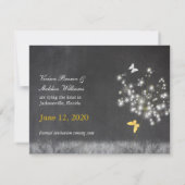 Abend-Lüster Hochzeitssache Datum speichern Save The Date (Rückseite)