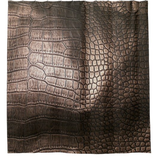 Abend Luxe: Leather Textured Sophistication Duschvorhang (Vorderseite)