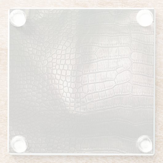 Abend Luxe: Leather Textured Sophistication Glasuntersetzer (Rückseite)