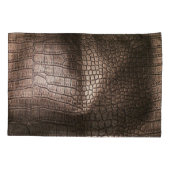 Abend Luxe: Leather Textured Sophistication Kissenbezug (Rückseite)