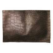 Abend Luxe: Leather Textured Sophistication Kissenbezug (Vorderseite)
