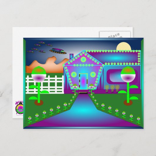 Abend Majik Postcard Postkarte (Vorne/Hinten)