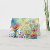 Abend Meadow Blank Notecard Dankeskarte (Vorderseite)