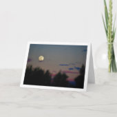 Abend Moon Landschaft Karte (Vorderseite)