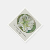 Abend Moonflower Pastell Kunstauffekt Serviette (Ecke)