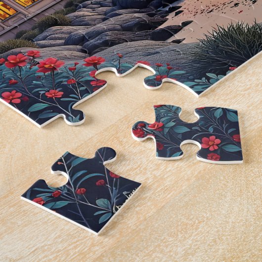 Abend Moschee in Meeresnähe Puzzle (Seite)