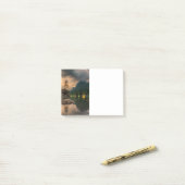 Abend Mountain Lake Foto Post-it Klebezettel (Auf Schreibtisch)