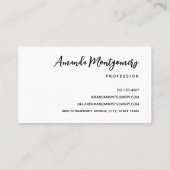 Abend Mountain Lake Foto Visitenkarte (Rückseite)