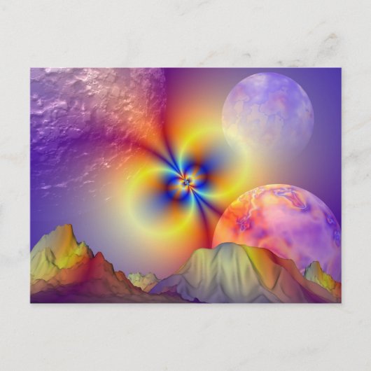 Abend Mystique1 Postkarte (Vorderseite)