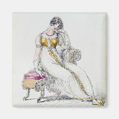 Abend- oder Hochzeitskleid, Modeplatte aus Magnet (Vorne)