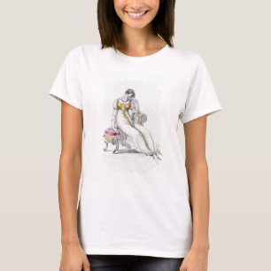 Abend- oder Hochzeitskleid, Modeplatte aus T-Shirt