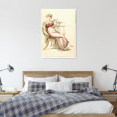 Abend- oder Kugelkleid, Modeplatte von Ack Leinwanddruck (Insitu (Schlafzimmer))