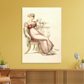 Abend- oder Kugelkleid, Modeplatte von Ack Leinwanddruck (Insitu (Wohnzimmer))