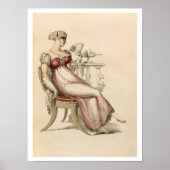 Abend- oder Kugelkleid, Modeplatte von Ack Poster (Vorne)