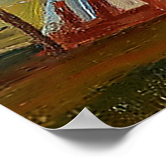 "Abend on Blackfeet Reservation" von Maynard Poster (Ecke)