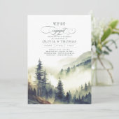 Abend-Partei für den Wald Einladung (Stehend Vorderseite)