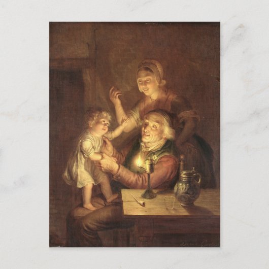 Abend Postkarte (Vorderseite)