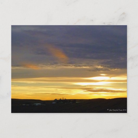 Abend Postkarte (Vorderseite)