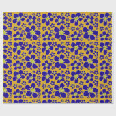 Abend Primrose Design Wrapping Paper Geschenkpapier (Flach)