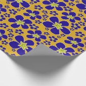 Abend Primrose Design Wrapping Paper Geschenkpapier (Ecke)