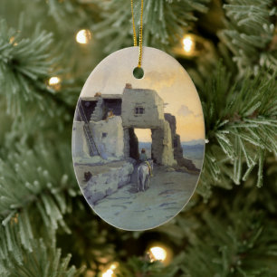 Abend, Pueblo von Walpi von Marion Kavagh Wachtel Keramik Ornament