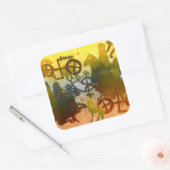 Abend Quadratischer Aufkleber (Umschlag)