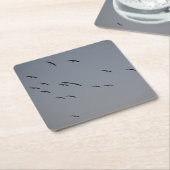 Abend Rechteckiger Pappuntersetzer (angewinkelt)