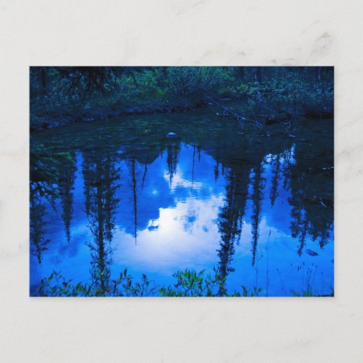 Abend Reflektionen Postkarte (Vorderseite)