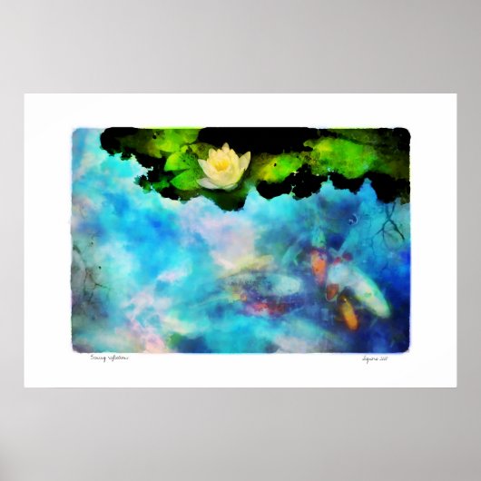 Abend-Reflexionen, Druck Poster (Vorne)