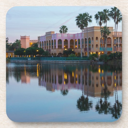 Abend Resort Reflection Getränkeuntersetzer (Vorderseite)