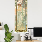 Abend Reverie Art Nouveau Poster Set 4/4 Mucha (Heimbüro)