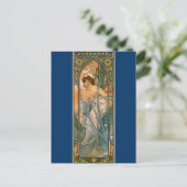 Abend Reverie - von Alphonse Mucha Postkarte (Stehend Vorderseite)