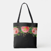 Abend Rose Basic Black Tasche (Rückseite)